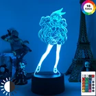 Милый японский 3D ночник Waifu аниме лампа Yumeko Jabami от Kakegurui компульсивный геймблер Декор USB tamp светильник Прямая поставка