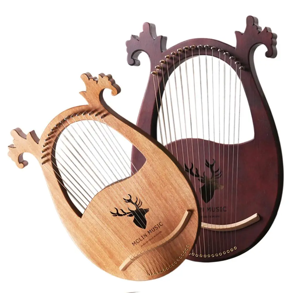 16 note Lyre harp Set жесткий портативный гаечный ключ из красного дерева черная сумка для