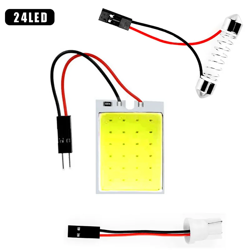 

Автомобиль Beleuchtung T10 w5w Led Cob 18SMD 24SMD 36SMD 48SMD авто Интерьер лампа для чтения Автомобильная панель лампа освещение купольная гирлянда 1 шт.