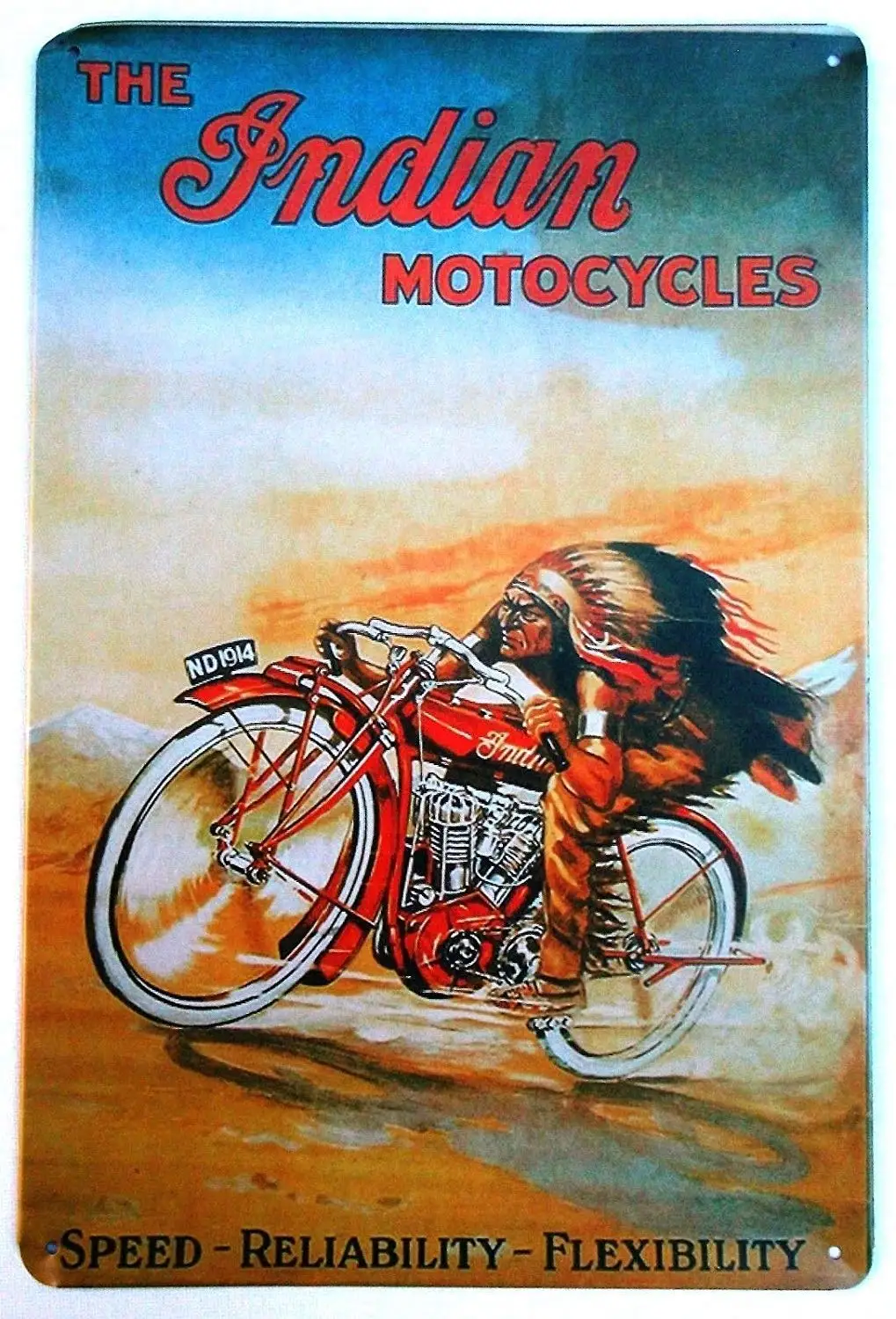 

9Ginkgo& Iron Painting Motorcycle Srf Metal Tin Signs Vintage Cafe Pub Bar Garage Decor Shabby TIN Sign 8x12 inch