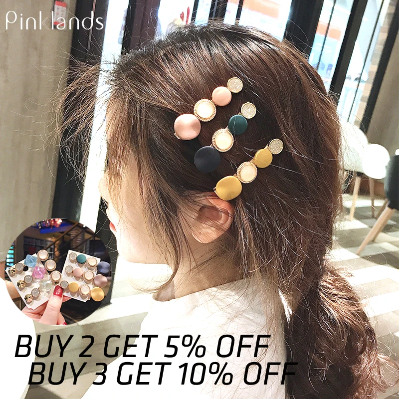 Акриловые зажимы для волос женщин и девочек цветные заколки Macaron в Корейском