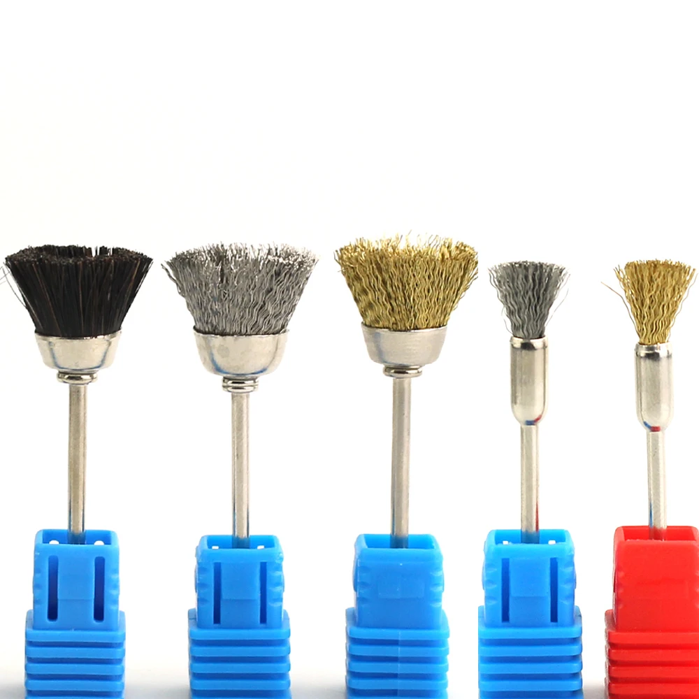 8 видов футболок Золотой фреза фрез для маникюра/педикюра щеточная Очистительная