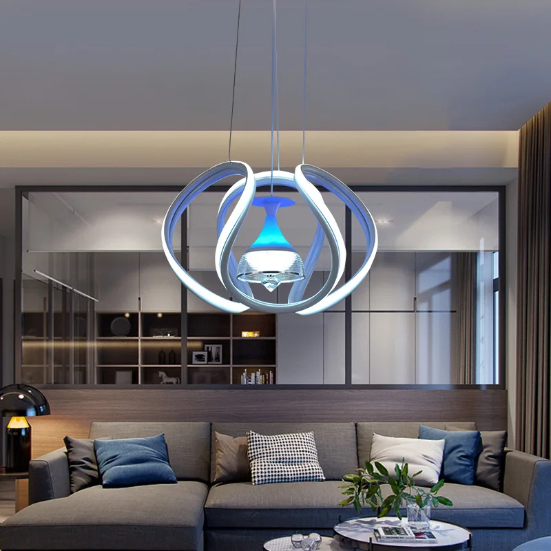 

Northern Europe Personality Restaurant Chandelier Six Kinds Of Light Color Furniture Bedroom Living Room Decorative Hanging Lamp