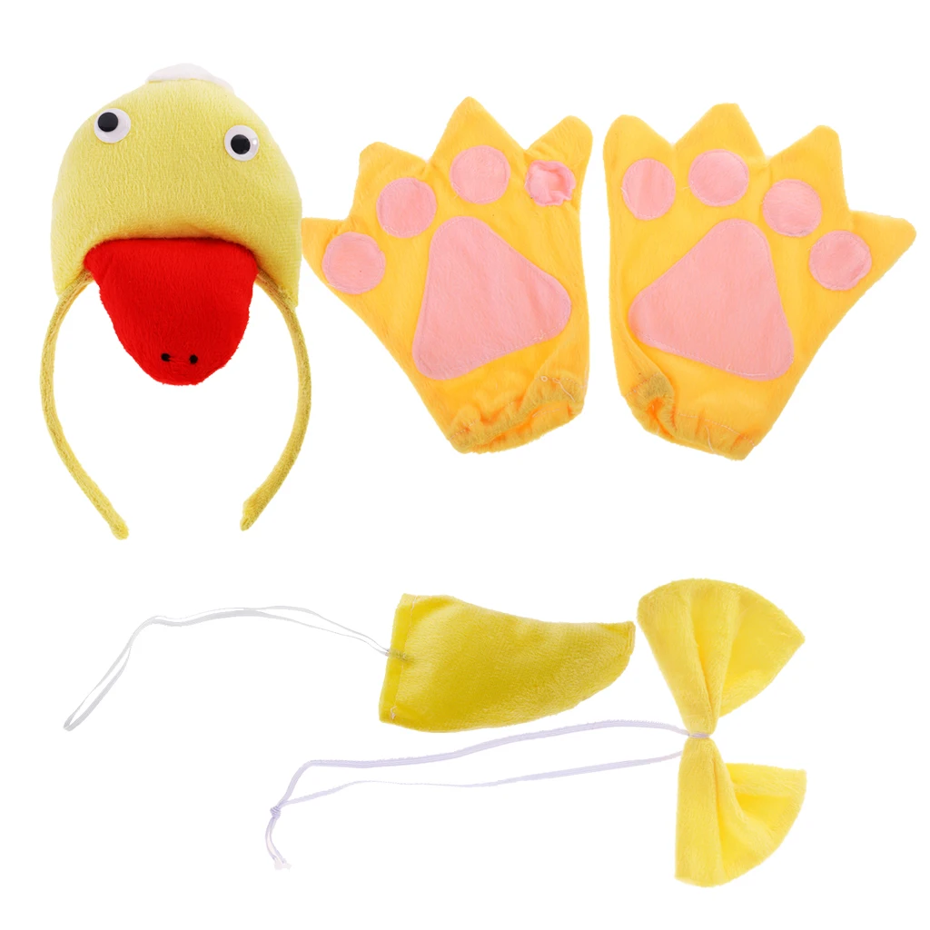 

Kid Animal Headband Set Halloween Christmas Headband Gloves Bow Tail Fancy Dress
