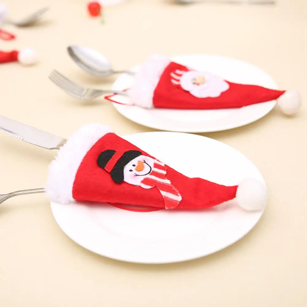 DishyKooker 2 шт./компл. Рождество старый человек/снеговик шаблон сумка для посуды