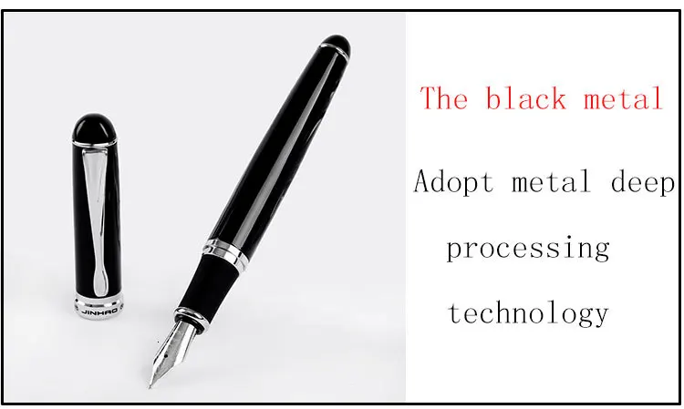Высококачественная Роскошная перьевая ручка Jinhao x750, чернильная ручка Iraurita, полностью металлический зажим 0,5 мм, канцелярская ручка stilografica 03831