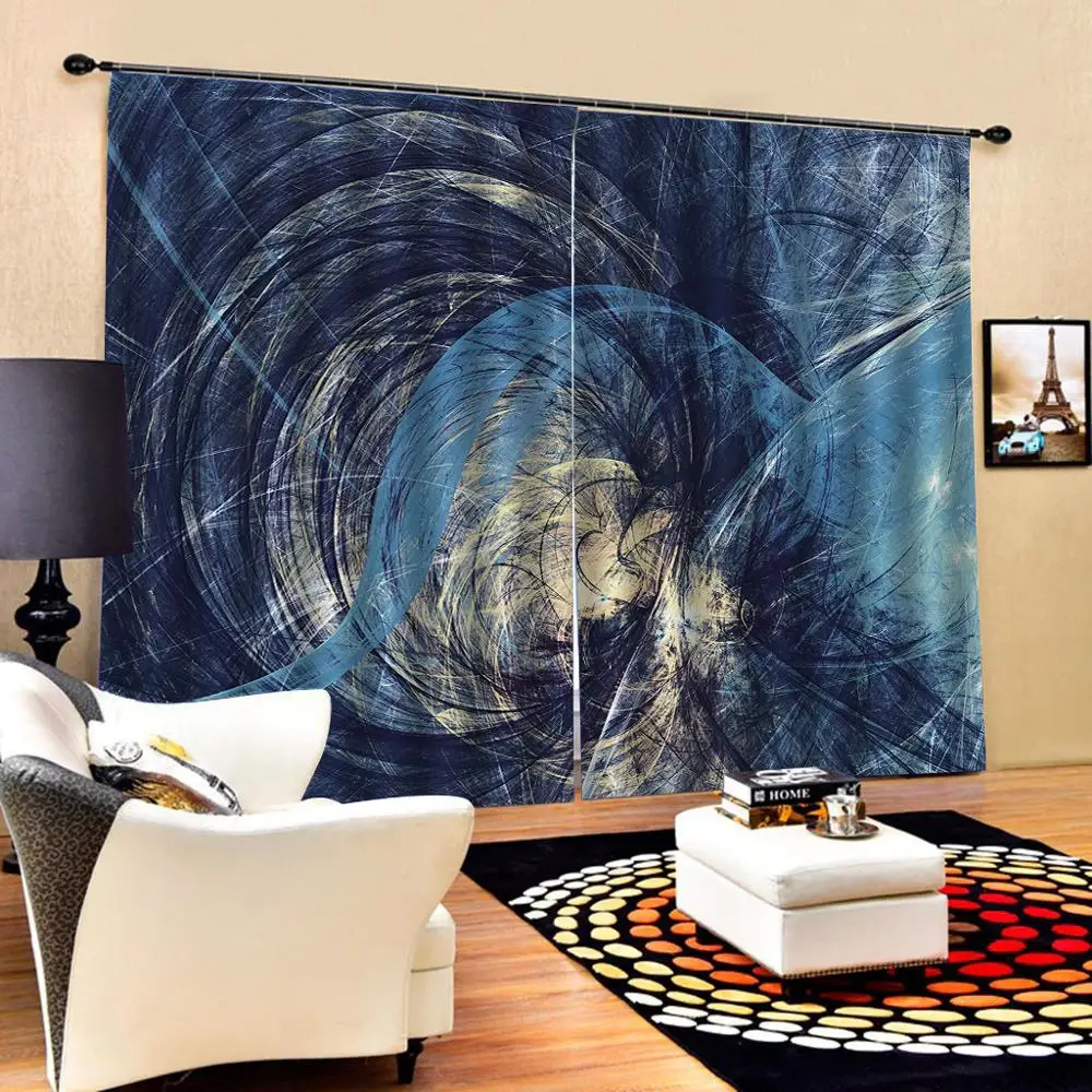 

fashion curtains Luxury Blackout 3D Window Curtains For Living Room Bedroom Customized size Drapes Cortinas