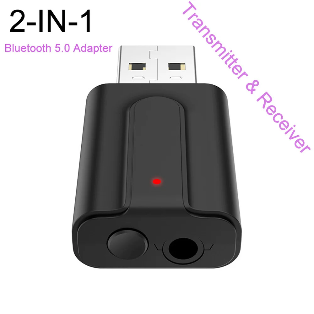 

PINZHENG USB 5.0 Bluetooth Wireless Adapter For PC TV Car Headphone 3.5mm Jack Bluetooth Adapter Audio Transmitter Receiver AUX