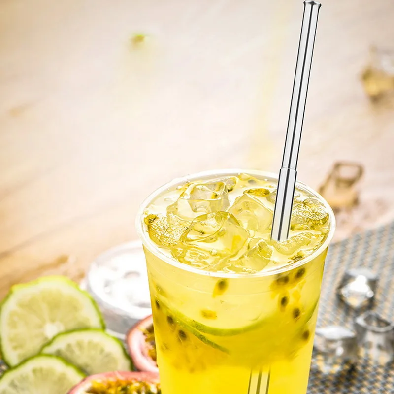 Трубочки питьевые телескопические из нержавеющей стали портативные соломинки