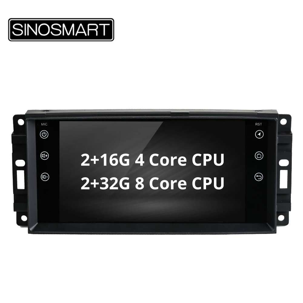 SINOSMART 4 ядра/8 ядерный процессор, 2 г ram Автомобильный gps навигатор для Dodge Grand Caravan Калибр Jeep Commander Патриот Chrysler Sebring