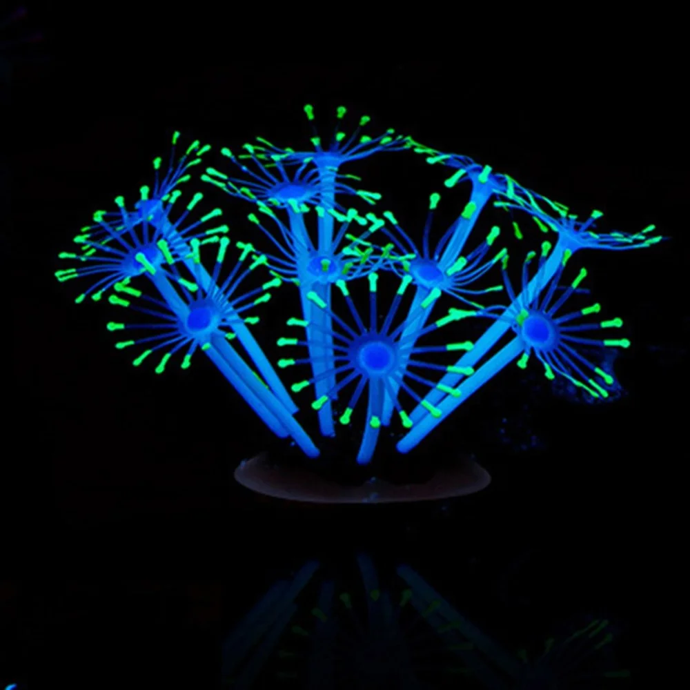 1 шт. аквариумные коралловые мини подводная лодка эффект подсветки яркие