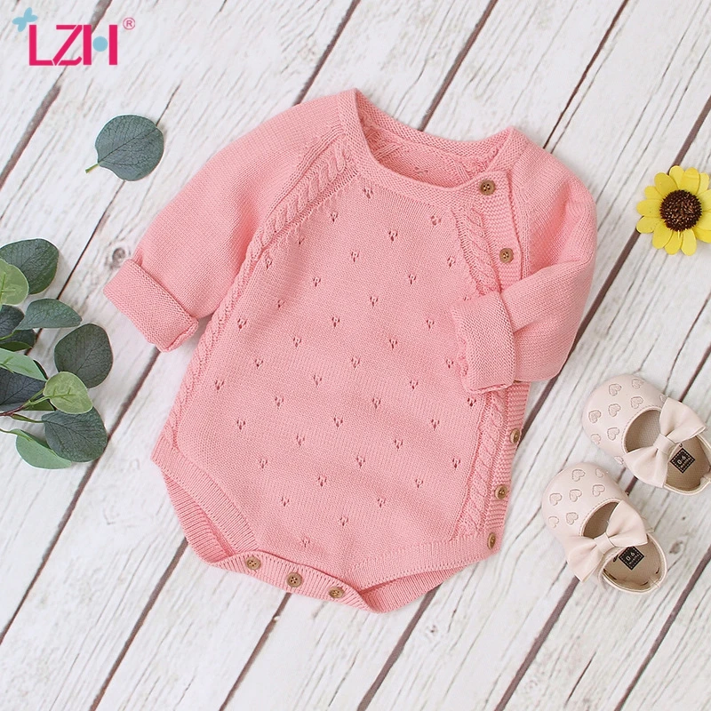 

Newborn Baby Boy Rompers Toddler Jumpsuit Baby Girl Clothes Knitted Baby Clothes Overalls Infant Clothing Autumn Kids Outfits 3M