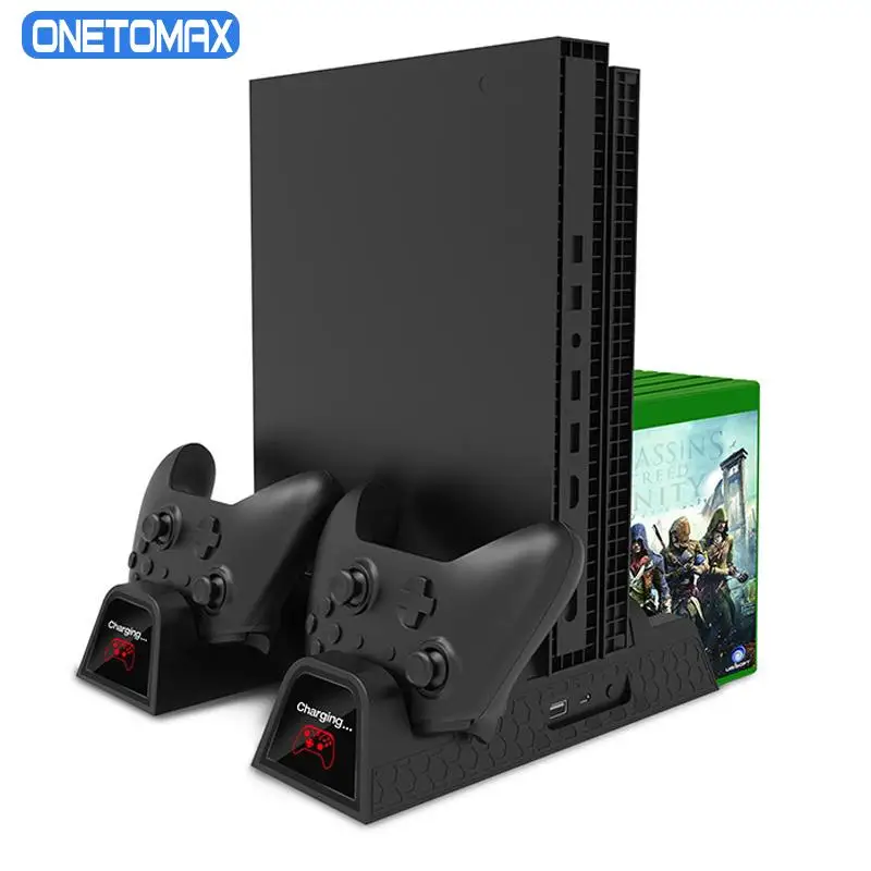 Вертикальная охлаждающая подставка для консоли Xbox ONE зарядная док-станция со