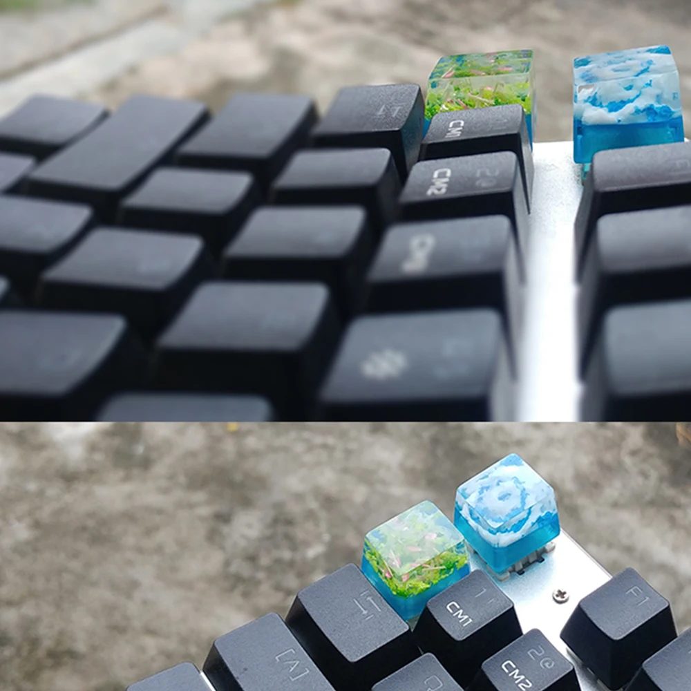 Pandora Planet смоляная Крышка для ключа с подсветкой для Cherry Mx механическая клавиатура ручной работы Fuji Mount Sky светящаяся крышка DIY клавиатура