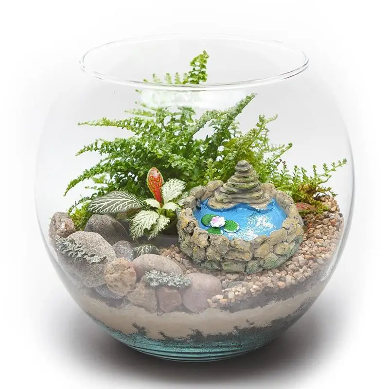 

Vintage Pool Figurine Ponds Model Garden Miniature Pond Ornaments Resin Miniature Garden Accessories Home Micro Landscape Decor