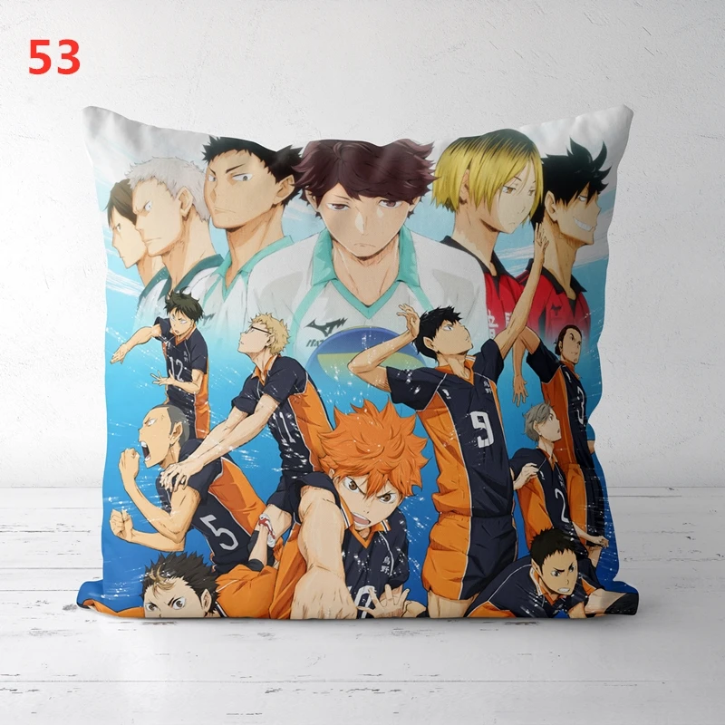 Аниме Haikyuu! Двусторонняя Подушка Shoyo Hinata Tobio Kageyama чехол для подушки|Наволочка| |
