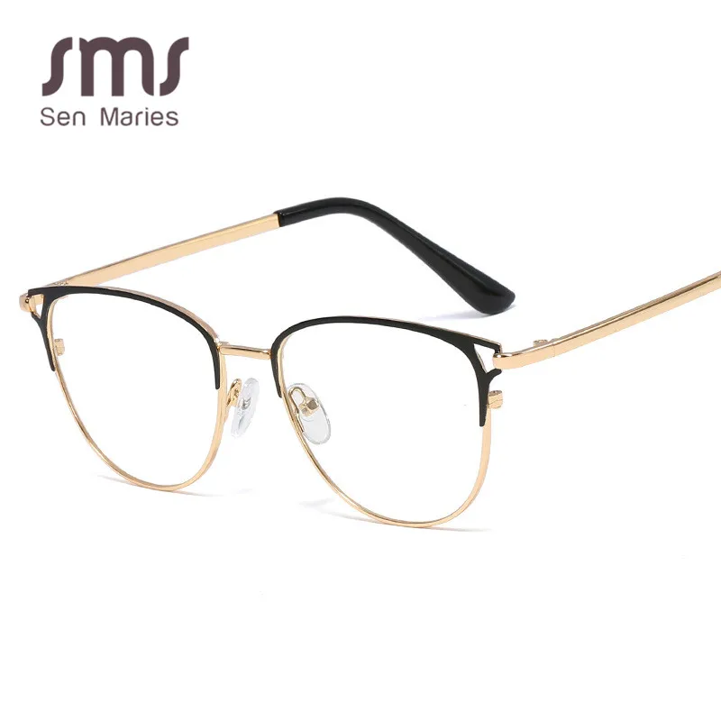 Мужские и женские очки в металлической оправе винтажные плоские зеркальные