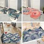 Коврик для входной двери сделай сам, водонепроницаемый нескользящий легко чистящий напольный ковер для гостиной, ванной комнаты, моющийся