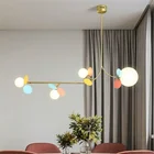 Nordic дизайнер молекулярный светильник приспособление цветок филиал подвесной светильник s светодиодный акриловый подвесной светильник ресторан Гостиная светильник Инж
