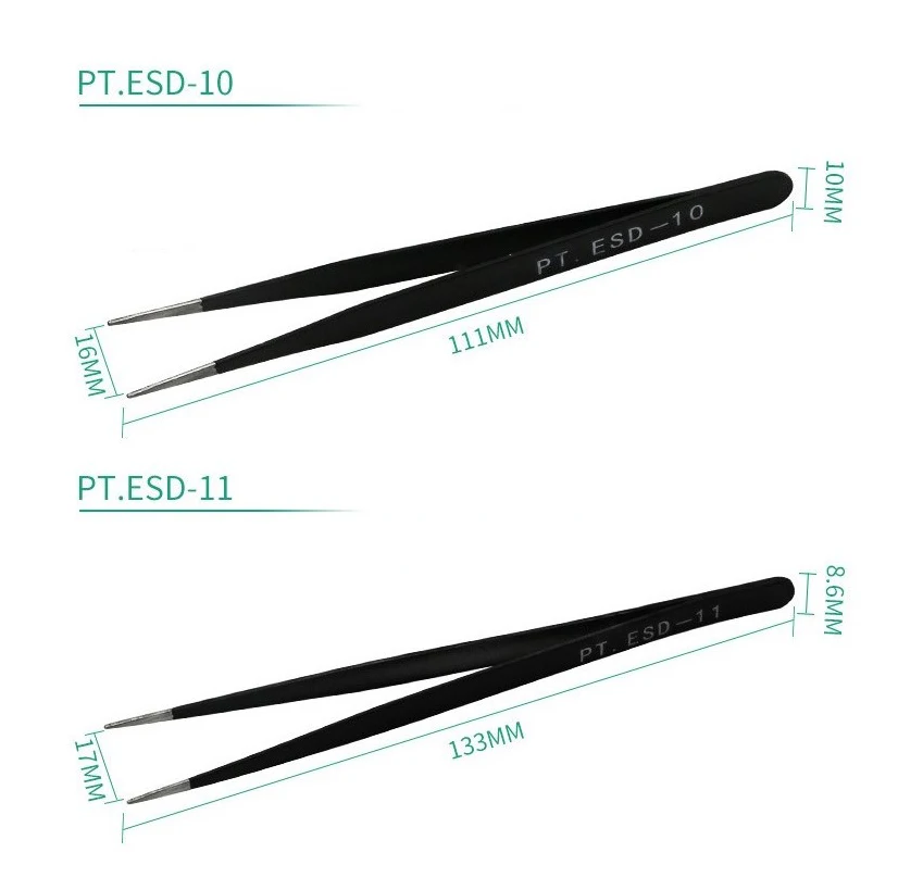 Гальванические Нескользящие пинцеты из нержавеющей стали 6 шт. зажим для прыщей