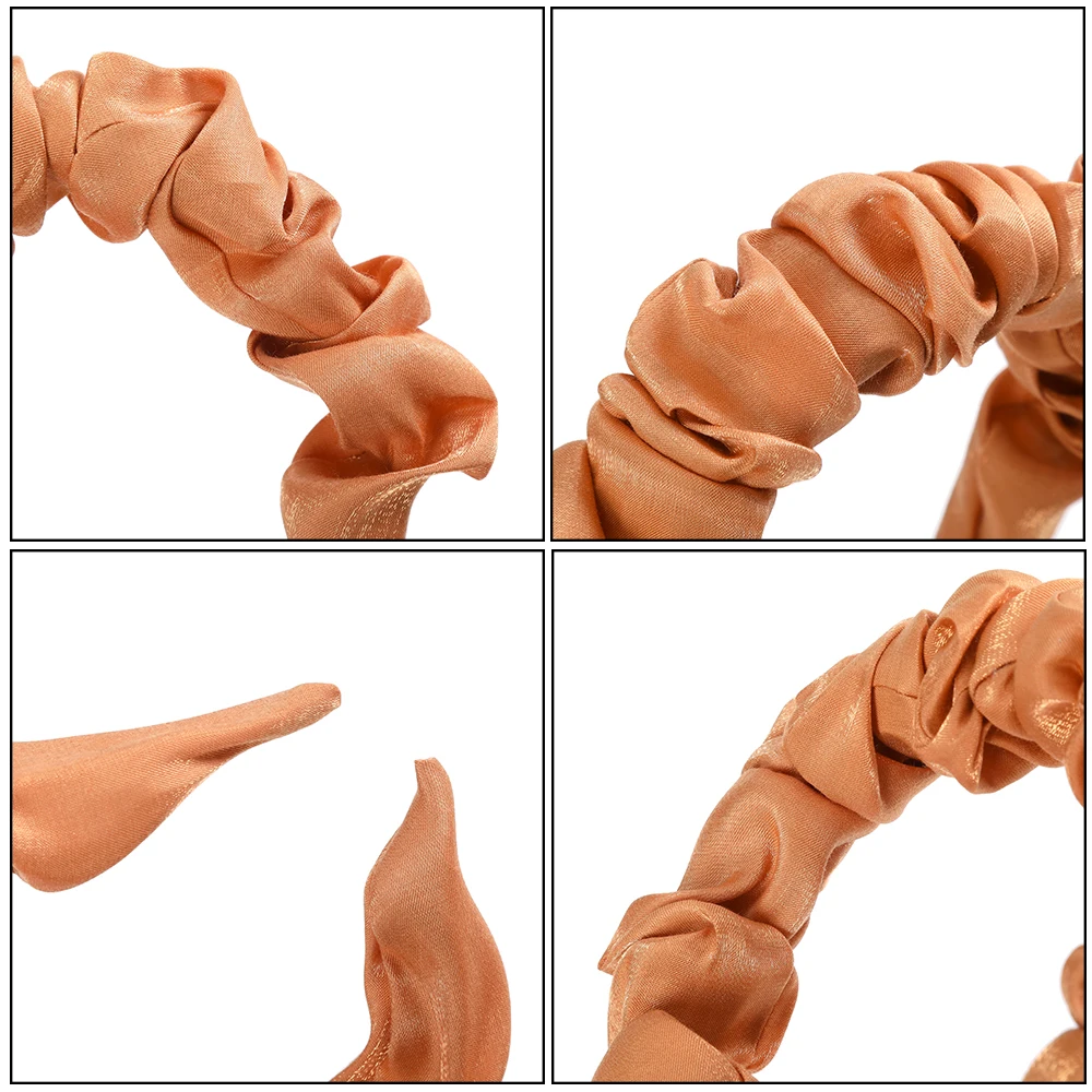 Женский обруч для волос Haimeikang из атласа с объемной волной аксессуар |