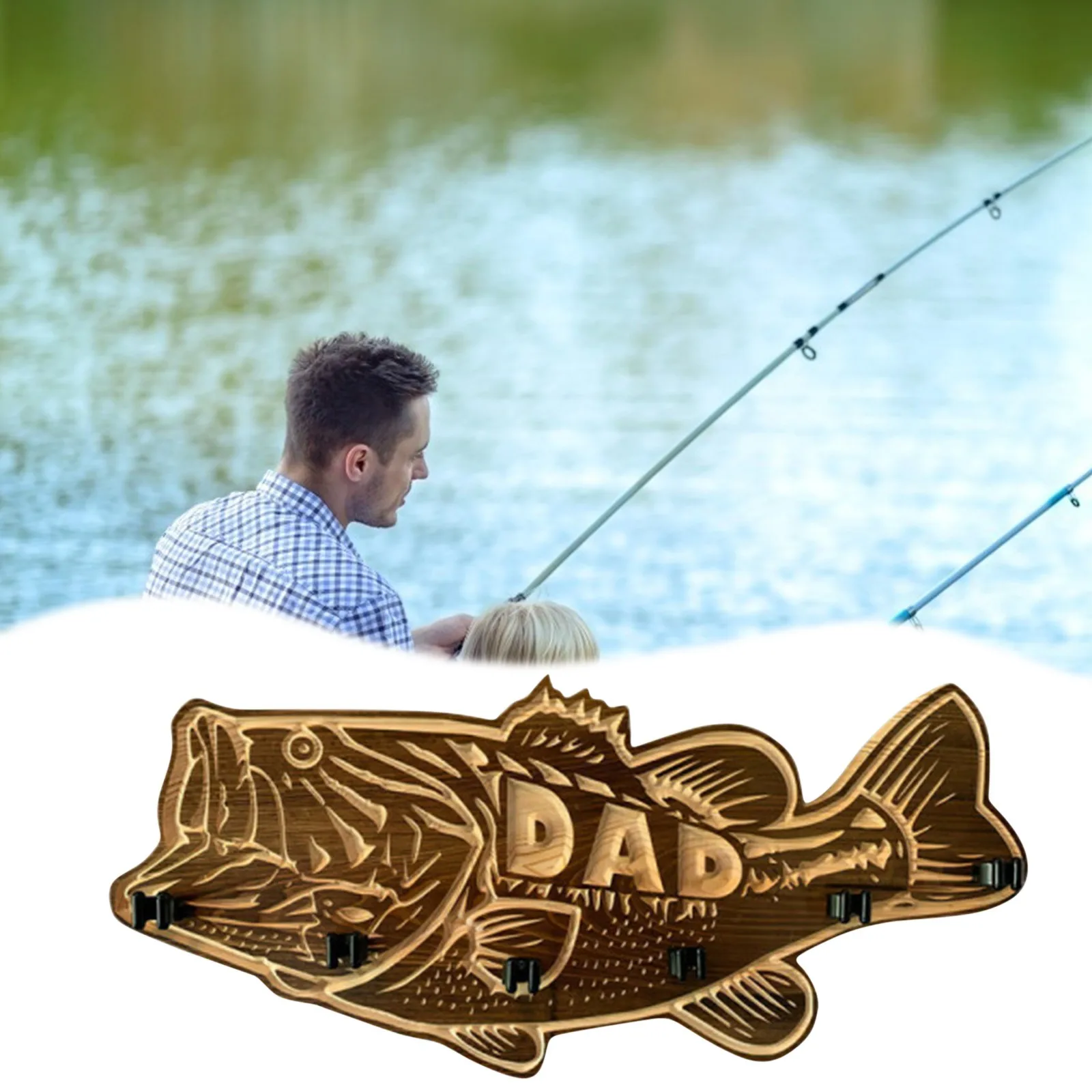 Деревянные фигурки для ловли окуня домашние миниатюры Винтажные Украшения