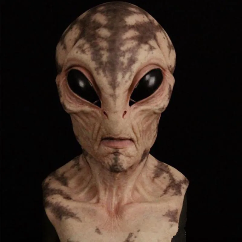 

Halloween alien mask horror headgear UFO cosplay props funny show party accessories ET movie fan gift