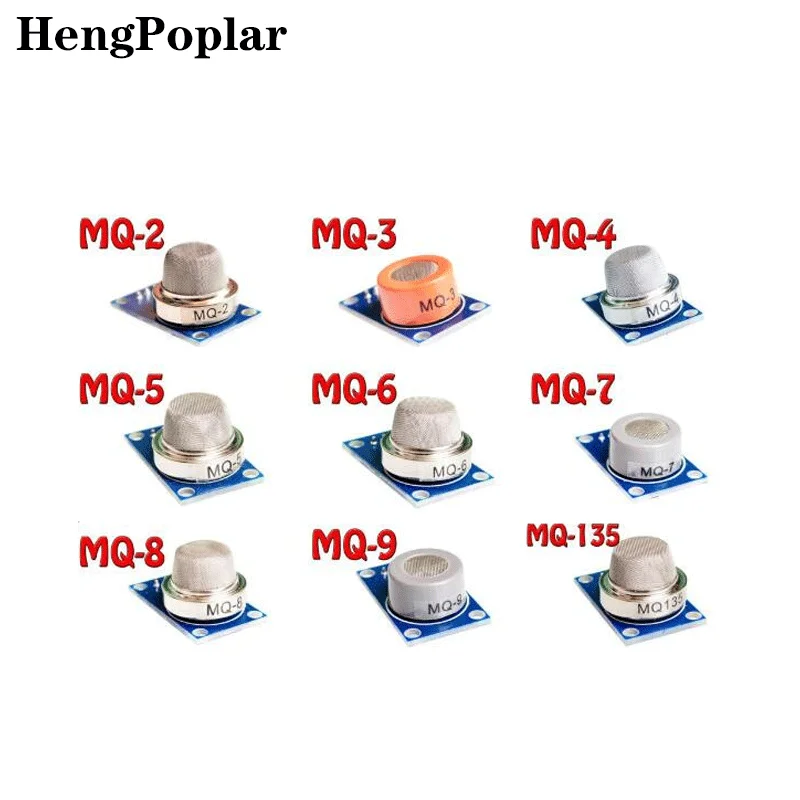 MQ series kit MQ-2 ~ MQ-135 9 gas sensor Module MQ-2/MQ-3/MQ-4/MQ-5 MQ-6 | Электронные компоненты и