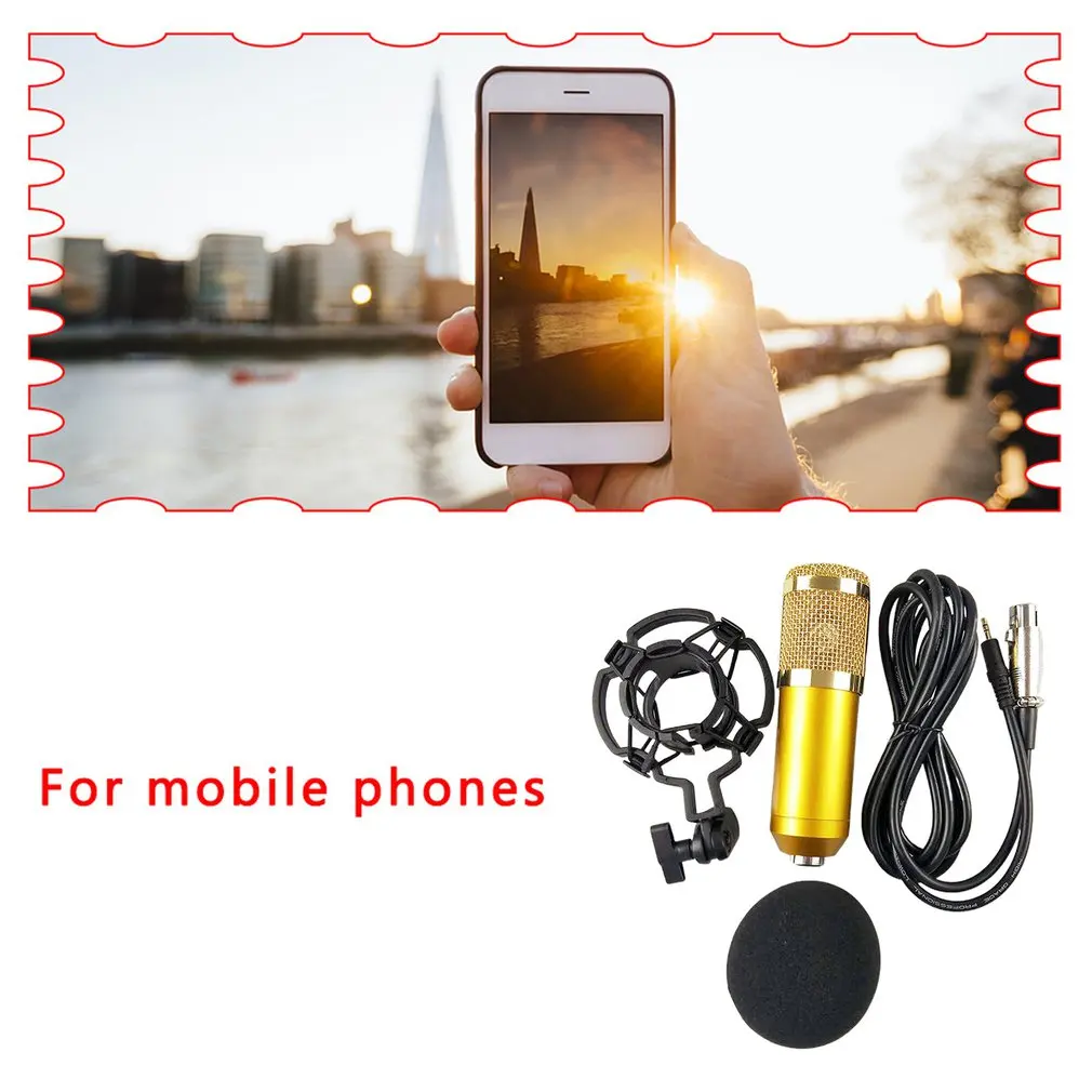 

BM 800 karaoke microphone BM800 studio condenser mic bm-800 For KTV Radio Braodcasting Singing Recording computer