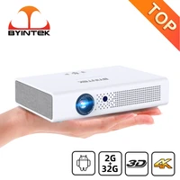 byintek r19 portable 3d video full hd 1080p 4k smart wifi android led dlp home theater mini projector for smartphone