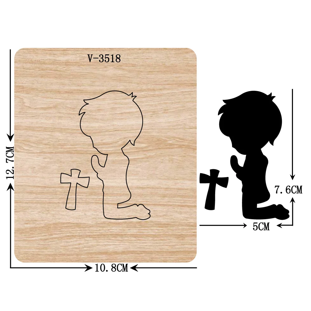 

Новые деревянные штампы Angel boy для скрапбукинга разных размеров V-3518