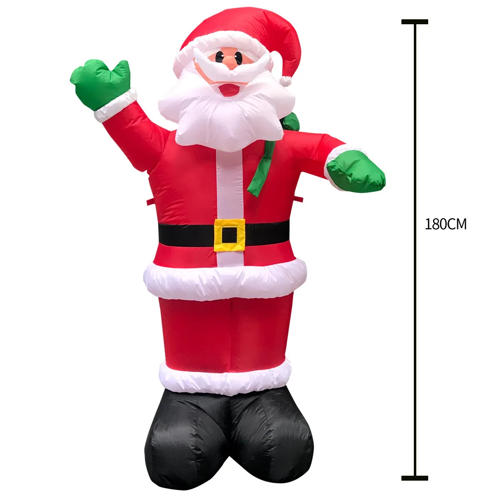 

Halloween Glowing Santa Claus Snowman Inflation Model Tumbler Inflatable Decoration Decoration Christmas Props