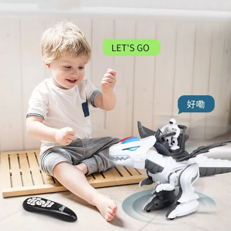 Intelligent RC Programming Dinosaur Robot Recording Function Understand 195 National Languages Sing And Dance Story Encyclopedia | Игрушки и