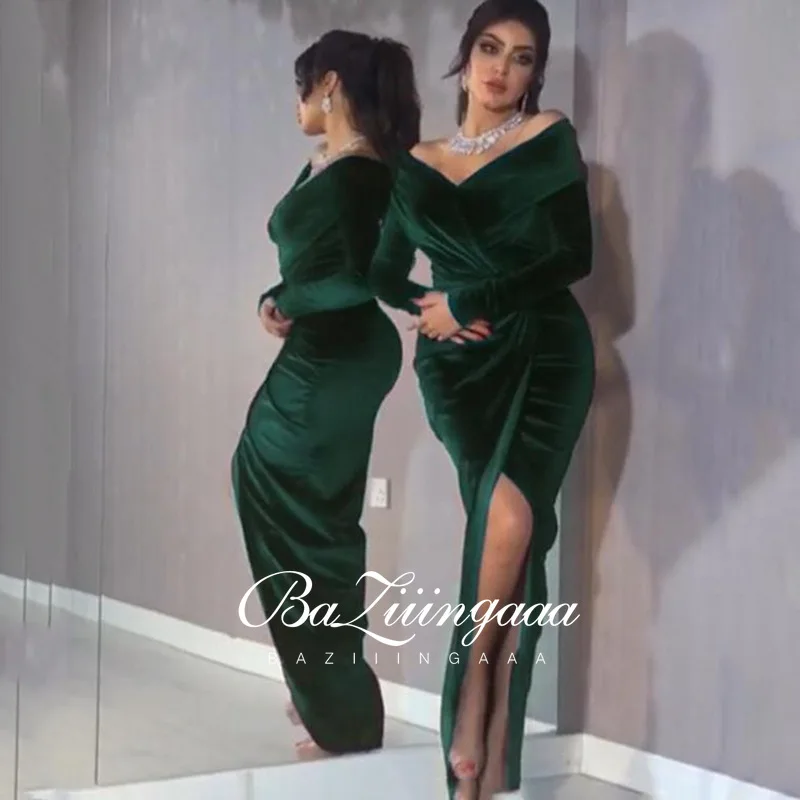 

New Elegant Woman Evening Gown Plus size slim printed long evening dress Suitable for Formal Parties