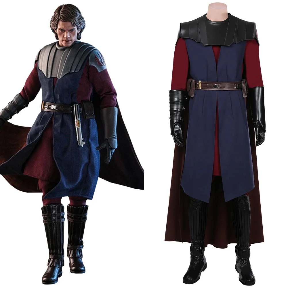 

Star cosplay The Clone Anakin Skywalker Cosplay Costume Coat Cloak Uniform Outfits Halloween Carnival Costume Made