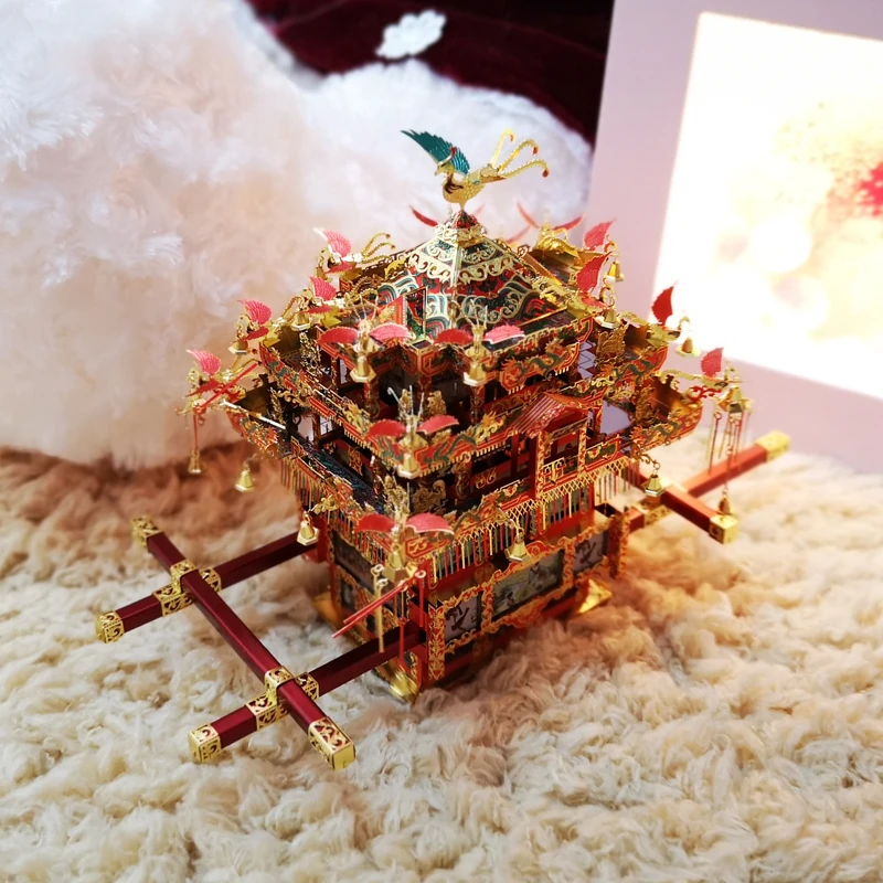 Детский металлический 3D-пазл Piececool для девичьего седана стула 288 шт. 4 листа |