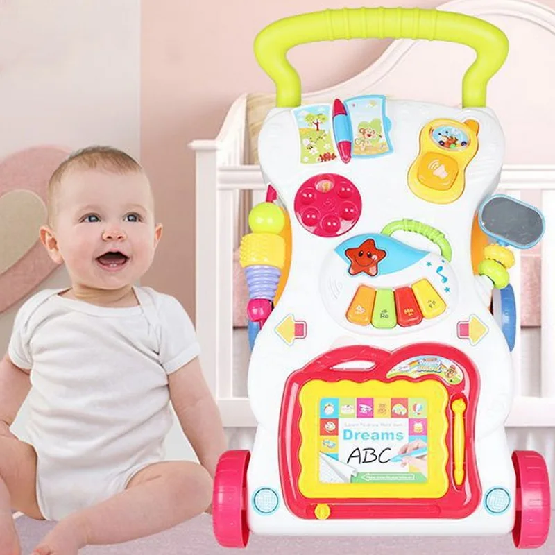 CYSINCOS детская коляска музыкальные ходунки игрушка Анти-опрокидывание обучающая