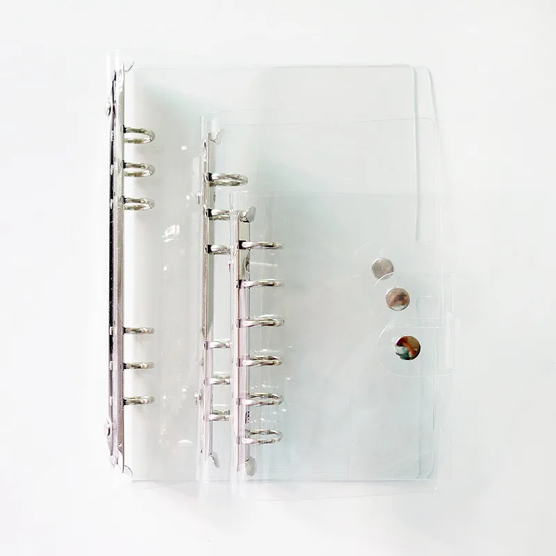 

1pc PVC Transparent Agenda Journal Notebook Accessory Sheet Diary Planner Cover Stationery School Supplies for Students