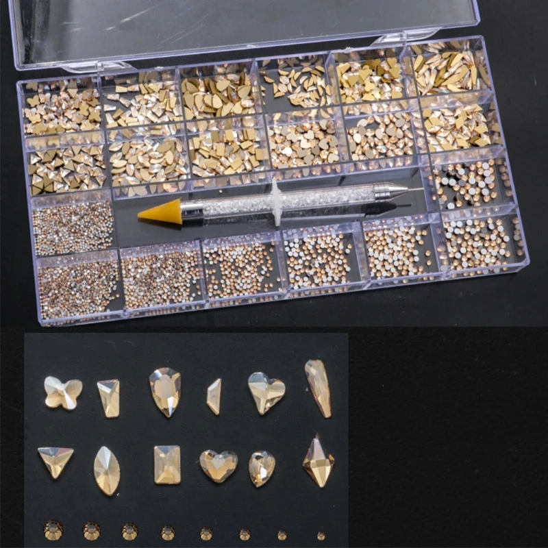 

R3MF Nail Rhinestones Kit 3100pcs