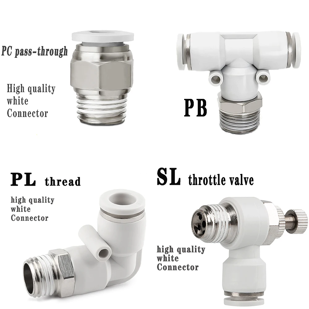 Пневматический быстроразъемный соединитель 1 шт. для ПК PL SL PB наружная резьба