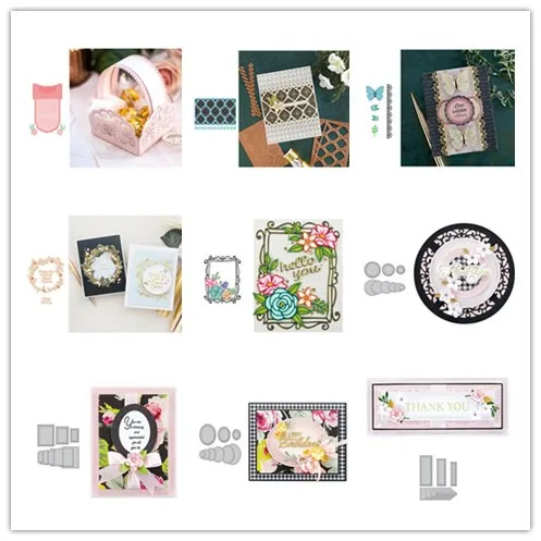 ZY 2021 Новый приход предзаказ фон Металлические ножи для резки для DIY скрапбукинга / фотоальбом декоративное тиснение бумажных карт.