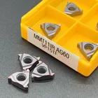 Карбидная резьба MMT11ER 11IR 16ER 16ER 16IR AG60 AG55 VP15TF UE6020 US735, режущий инструмент для внутренней резьбы MMT22ER MMT22IR, 10 шт.