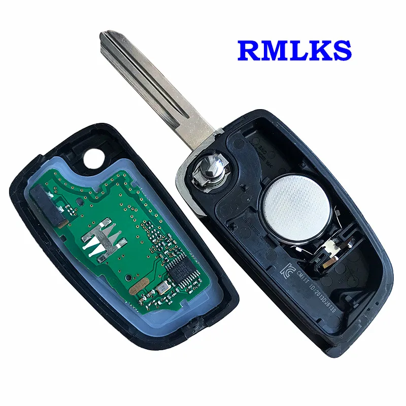 Новый откидной дистанционный ключ с 2 кнопками Fob 433 МГц FSK PCF7961M для Nissan Qashqai J11 Pulsar