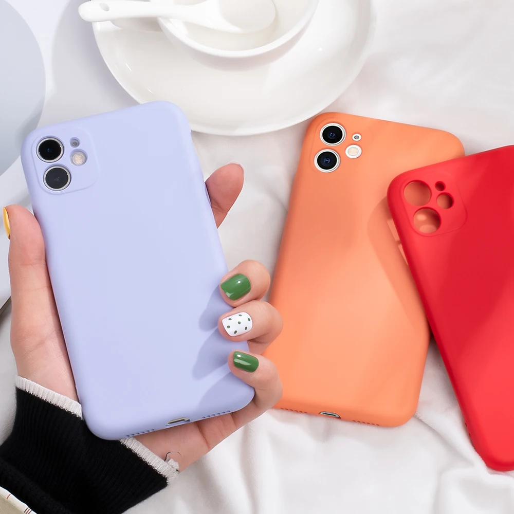 Мягкий жидкий силиконовый чехол для телефона iPhone 11 Pro Max ультратонкие чехлы 2019