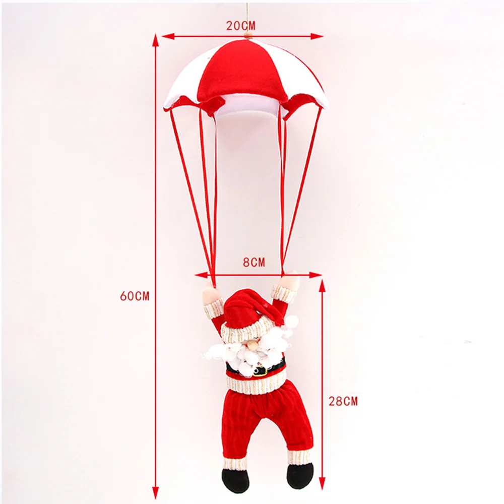 

Christmas Santa Claus Parachute Pendant Home Ceiling Decorations Snowman New Year Hanging Christmas Decoration
