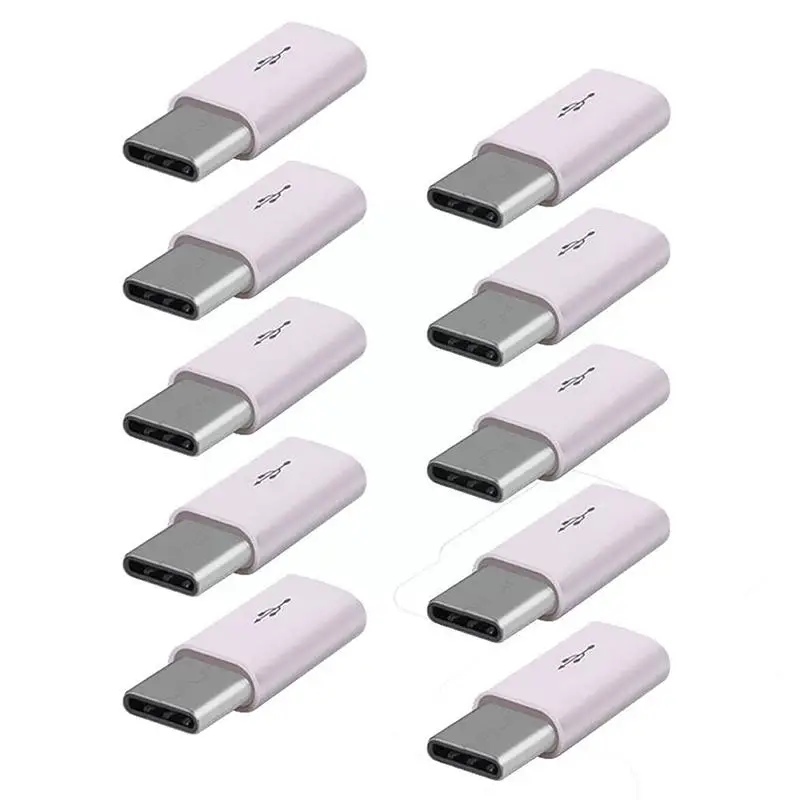 

10Pcs/Set Android Micro-Type-C Adapter Connector OTG Data Line USB-C Type-C To Micro USB Data Charging Adapter For Oneplus L8R1