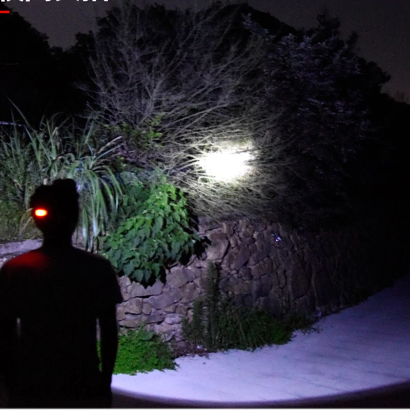 

induction Led Headlamp Head Flashlight Torch XM-L T6 & 2* Cob Outdoor for Camping Zoom Waterproof Usb Rechargeable 2x18650