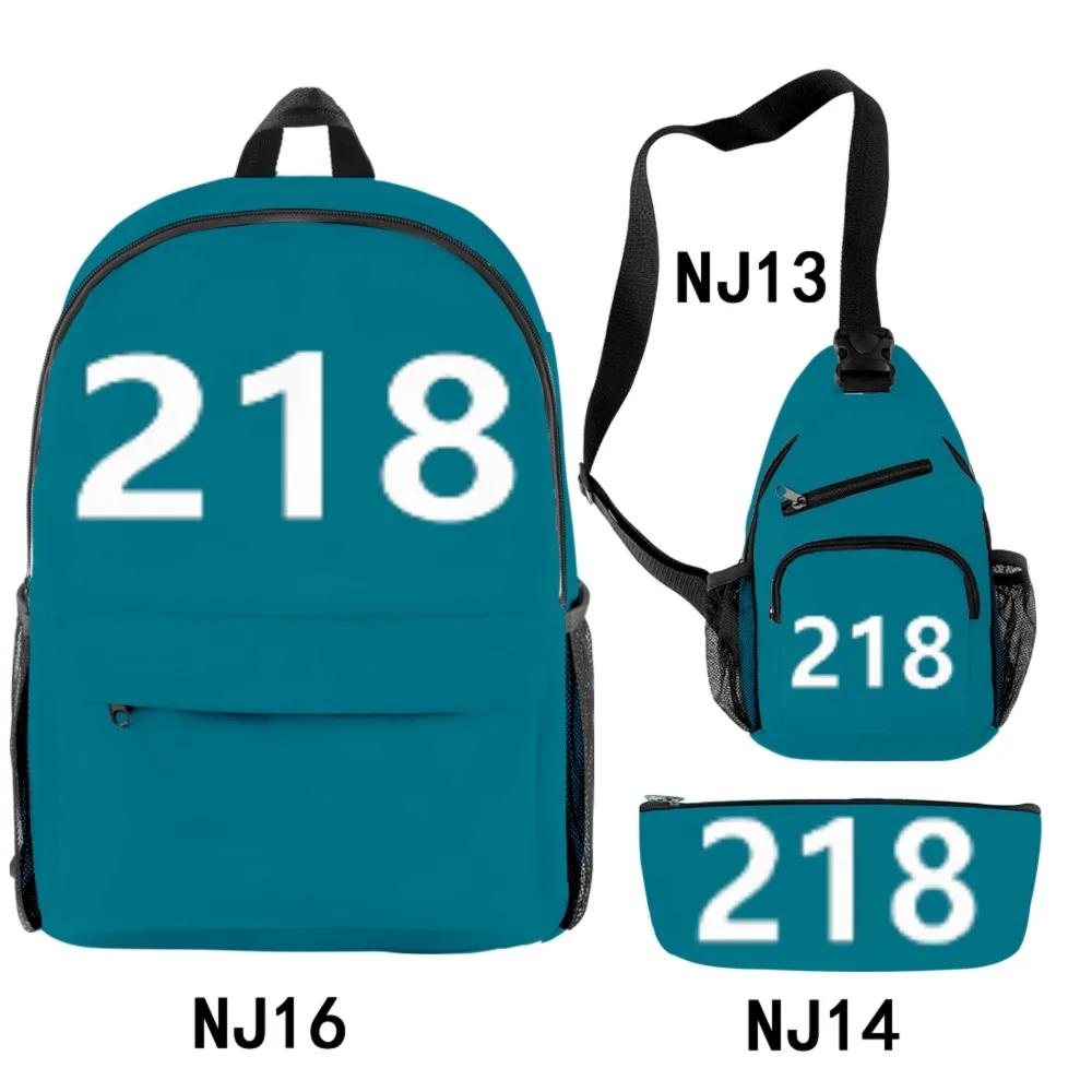 

Корейский рюкзак Game 3 шт./компл. Li Zhengjae 456 PARK HAE SOO 218, рюкзак для косплея, школьный портфель для учеников начальной и средней школы