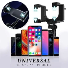 Rear-view Mirror Phone Mount for 4.0-6.5inch Phone Adjustable Telescopic Mobile Phone Stands Navigation Bracket NC99