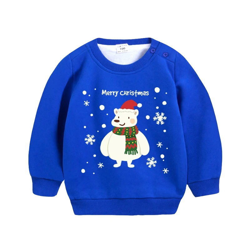 Свитера для маленьких детей рождественский трикотажный свитер Пуловеры